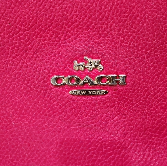 COACH | Edie Shoulder Bag 31 | Pebbled Leather | Fuschia - Picture 8 of 14
